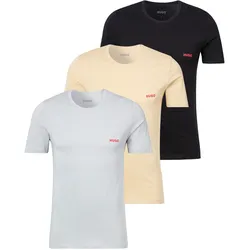 T-Shirt HUGO UNDERWEAR "RN TRIPL", Herren, Gr. S, bunt, Jersey, Obermaterial: 100% Baumwolle, unifarben, Basic, regular fit, Rundhals, Kurzarm eingesetzt normaler Saum, Shirts, mit Rundhalsausschnitt