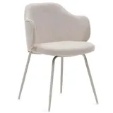 Kave Home 2er-Set Kave Home Stuhl Suanna Stoff Beige