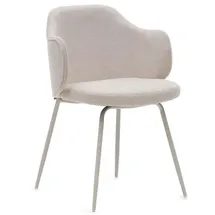 Kave Home 2er-Set Kave Home Stuhl Suanna Stoff Beige