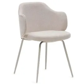 Kave Home 2er-Set Kave Home Stuhl Suanna Stoff Beige