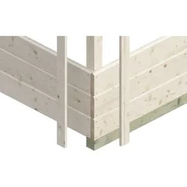 SKANHOLZ Gartenhaus Tournai 2 4,80 x 3,80 m Beige