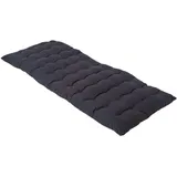 Homescapes Bankauflage 108 x 42 x 5 cm schwarz 2 St.