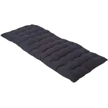 Homescapes Bankauflage 108 x 42 x 5 cm schwarz 2 St.