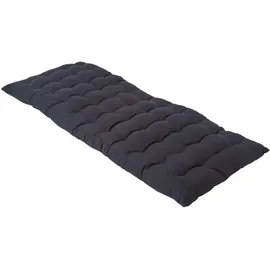 Homescapes Bankauflage 108 x 42 x 5 cm schwarz 2 St.