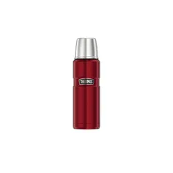 Isolierflasche  STAINLESS KING , rot , Edelstahl , Maße (cm): B: 10 H: 32,5