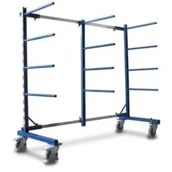 VARIOfit Spezialwagen, Tragl. 400kg, 12 Tragarme, HxLxB 1800x800x560mm, RAL5010