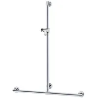 Keuco Plan Care Duschhandlauf mit Brausestange Aluminium silber-eloxiert 682/1263 mm