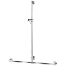 Keuco Plan Care Duschhandlauf mit Brausestange Aluminium silber-eloxiert 682/1263 mm