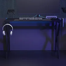 vidaXL Gaming-Schreibtisch K-Gestell Schwarz / Rot