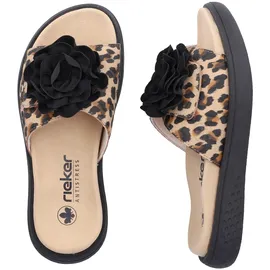 Rieker Pantolette beige/schwarz 40