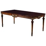 Casa Padrino Luxus Barock Esstisch Braun 194 x 94 x H. 77 cm - Massivholz Esszimmertisch - Küchentisch - Esszimmer Möbel im Barockstil