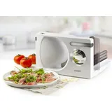 Domo Allesschneider, Brotschneidemaschine, 120 W, extra slim, Ø 17cm Spezialmess - Silber