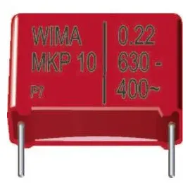 WIMA MKP1G042207E00KSSD 1 St. MKP-Folienkondensator radial bedrahtet 2.2 μF 400 V/DC 10 % 37.5 mm (L x B x H) 41.5 x 17 x 29 mm