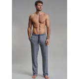 Götzburg Pyjamahose Upper West elastischer Bund, Baumwollmix, schnelltrocknend, Seitentaschen, locker blau 54 (XL)