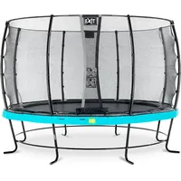 EXIT TOYS Elegant Trampolin 366 cm inkl. Economy Sicherheitsnetz blau