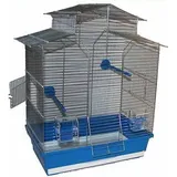 60 cm Vogelkäfig Vogelbauer Wellensittich Kanarien Voliere Vogelhaus Iza 2 ohne - blau