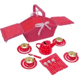 small foot Picknickkorb Punkte und Herzen