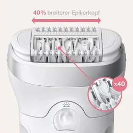 Braun Silk-épil 9 9-865 weiß/silber
