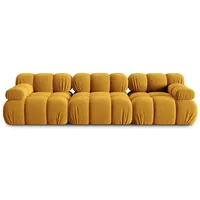 micadoni Sofa Bellis, modular 3-Sitzer gelb
