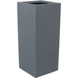 eleganteinrichten Pflanzkübel 38 x 38 x 70 cm grau
