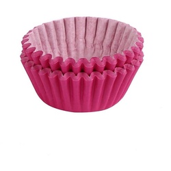 Miss Bakery’s House Muffinform Mini Muffinförmchen, (Pink 200-tlg), kleine Papierbackförmchen für Mini-Cupcakes und Minimuffins rosa
