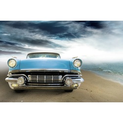 PAPERMOON Fototapete „Oldtimer“ Tapeten Gr. B/L: 2,50 m x 1,86 m, Bahnen: 5 St., bunt Fototapeten