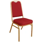 Bolero Bankettstühle mit quadratischer Lehne rot
