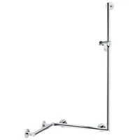 Keuco Plan Care Duschhandlauf mit Brausestange Aluminium silber-eloxiert 597/680/1265 mm
