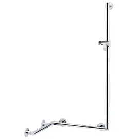 Keuco Plan Care Duschhandlauf mit Brausestange Aluminium silber-eloxiert 597/680/1265 mm