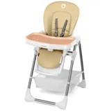Lionelo - Kinderhochstuhl LINN PLUS weiß/beige - Weiß/Beige