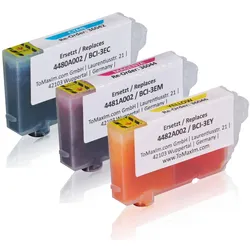 Multipack kompatibel zu Canon 4480A262 / BCI-3E enthält 3x Tintenpatrone