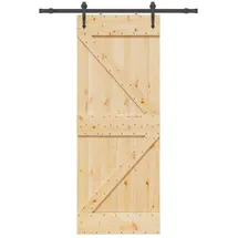 vidaXL Narvik rechts 80 x 210 cm Braun/Schwarz