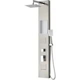 Badplaats Duschpaneel Monterra 140 x 20 cm – Aluminium-duschset