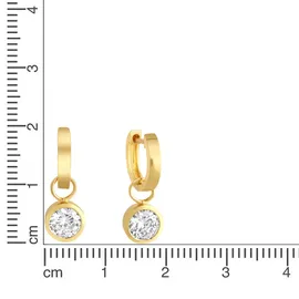 ZEEme Creolen ZEEME Gelbgold 925 2013796