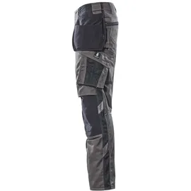 Mascot Hose mit Hängetaschen, geringes Gewicht Hose Größe 76C50, dunkelanthrazit/schwarz