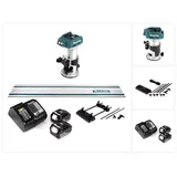 Makita DRT 50 SF inkl. 2 x 3,0 Ah + Ladegerät + Führungsschienen Adapter + Führungsschiene 1000mm