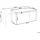 Beliani Binasco Gartentisch 160-220 x 90 x 75 cm Steinoptik Grau