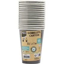 ProNappe Einweg-Kaffeebecher 200 ml 15 St. Schwarz