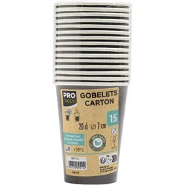 ProNappe Einweg-Kaffeebecher 200 ml 15 St. Schwarz
