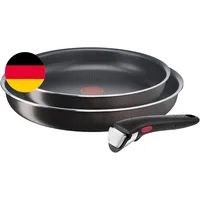 Tefal Ingenio Easy plus Pfannen-Set, 24/28 Cm, Abnehmbarer Griff, Stapelbar, Ant