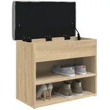 vidaXL Schuhbank Sonoma-Eiche 62x32x50 cm Holzwerkstoff