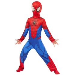Metamorph Kostüm Ultimate Spider-Man Basic, Einfacher Superhelden-Jumpsuit mit bequemer Maske rot 122-134