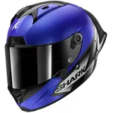 Shark Aeron-GP Blank SP Integralhelm - Blau/Dunkelgrau/Schwarz - XXL