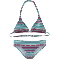 Buffalo Triangel-Bikini "Lux Kids", Mädchen, Gr. 134/140, N-Gr, grün