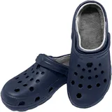 Bock op Kölle Sprint Sport Warmfutter Clogs; Hausschuhe, Arbeitsschuhe, Gartenschuhe, Größe 30-48; Pantoletten, Gummischuhe (Navy, Numeric_41) - 41 EU