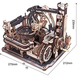 ROBOTIME ROKR 3D-Holz-Puzzle Murmelbahn / Kugelbahn 'Marble Spaceport'