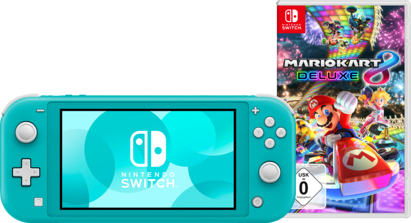 Nintendo Switch Lite Türkis + Mario Kart 8 Deluxe Switch