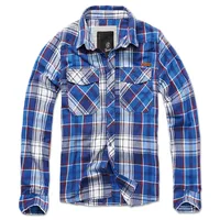 Brandit Textil Brandit Check Shirt Herren Baumwoll Hemd blau, Größe L