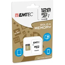 Emtec microSDXC Gold+ 128GB Class 10 + SD-Adapter