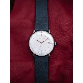 JUNGHANS max Bill Automatic Bauhaus Lederband Schwarz